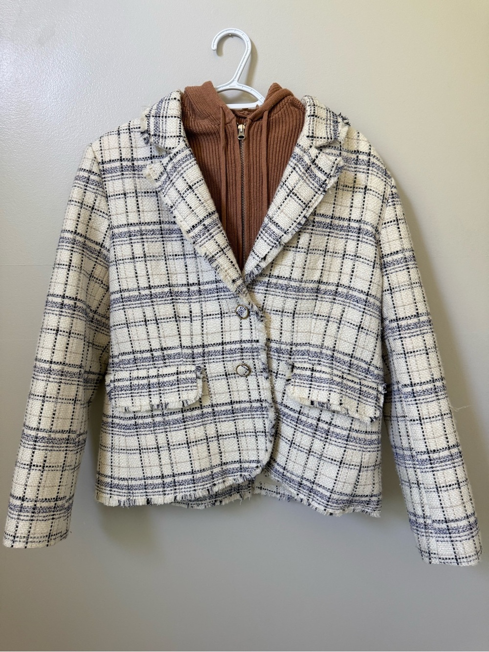 Anthropologie Tweed Dickie Blazer - Picture 4 of 12